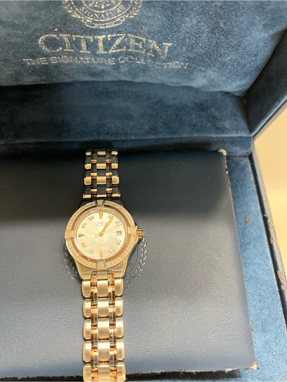 Citizen Two-Tone Silver and Rose Gold Bracelet Watch